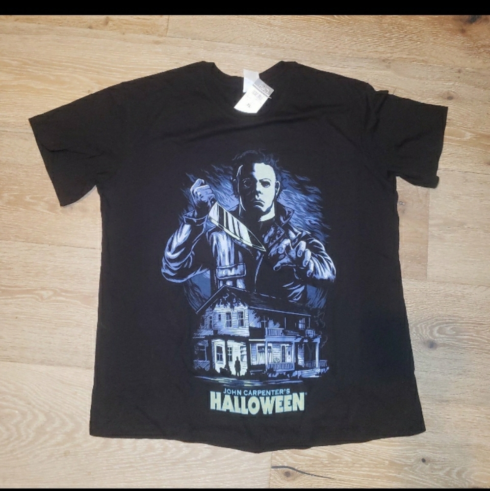 NWT Halloween Michael Myers House graphic tee t shirt size XL